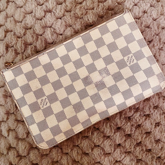 Louis Vuitton Handbags - Damier Azur Neverfull Wristlet (Needs TLC)